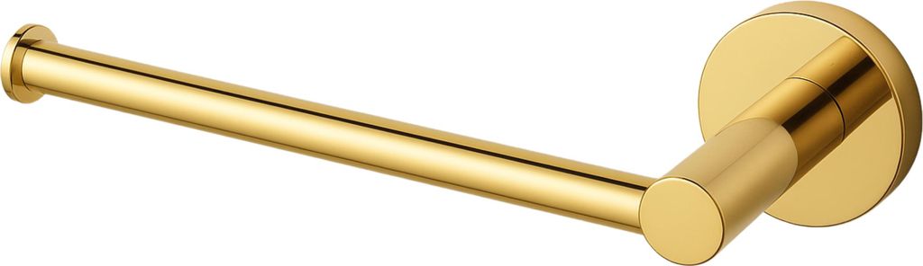 Balneo | Toilettenpapierhalter glänzend gold Edelstahl| Papierrollenhalter QUBE Rostfrei | WC-Papierhalter aus Metall