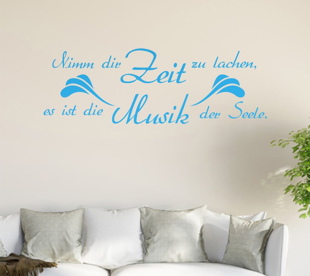 Nimm Dir Zeit zu... Wandtattoo in 6 Größen - Wandaufkleber Wall Sticker - Dekoration, Küche, Wohnzimmer, Schlafzimmer, Badezimmer
