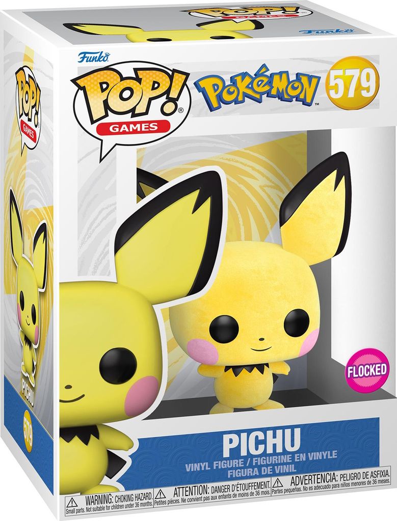 Pokémon - Pichu 579 Flocked - Funko Pop! Produktbild 