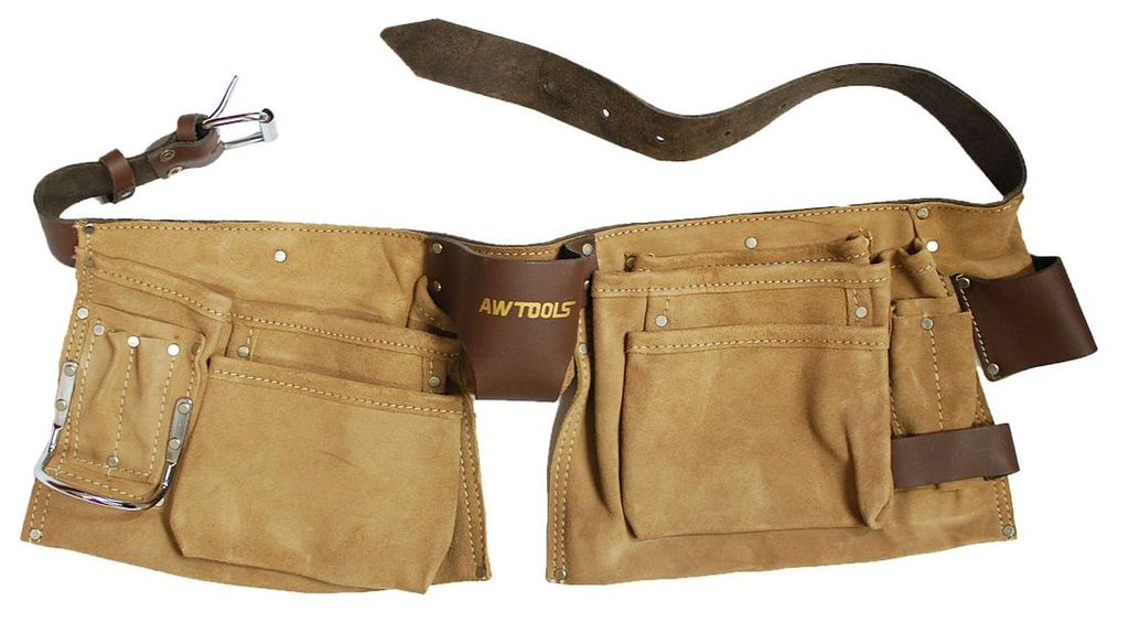 Werkzeuggürtel AWTOOLS PAS DEKARSKI PROF 11 mit Ledertasche 60x22 cm