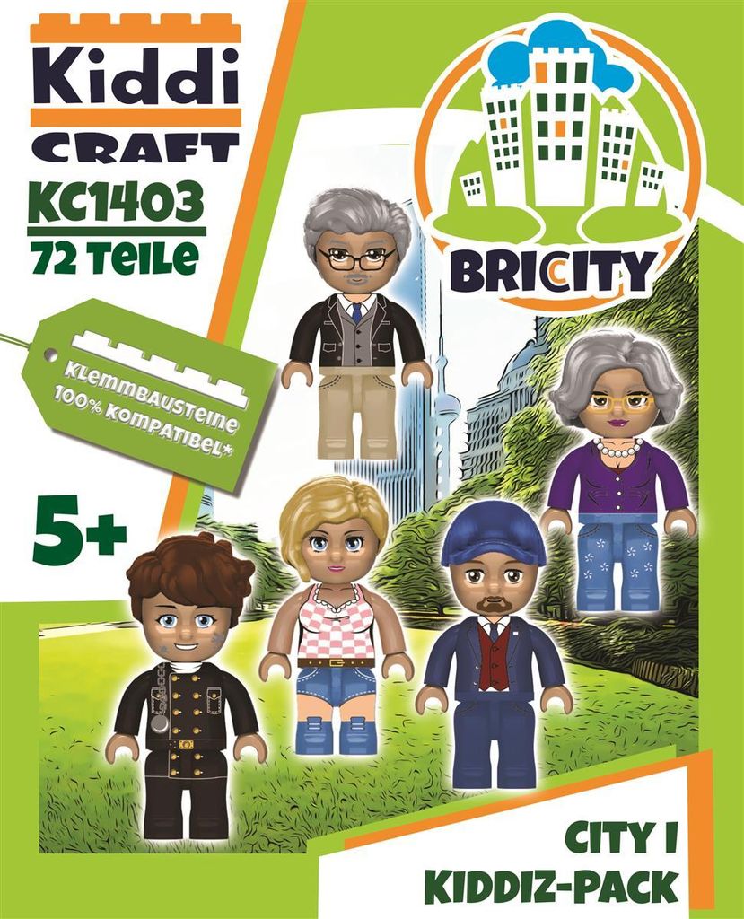 Kiddicraft KC1403 KIDDIZ Figuren-Pack City I