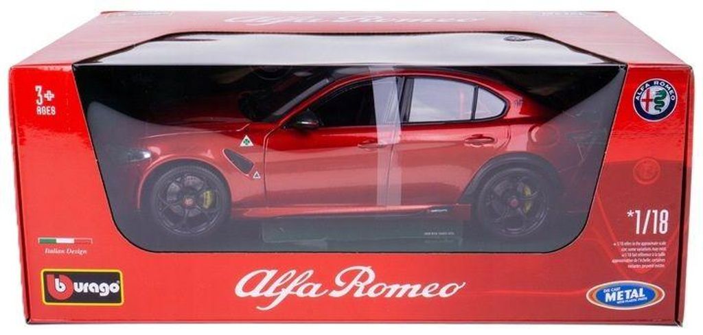 Bburago Model 1:18 Alfa Romeo Giulia GTA Czerwony Obrázok produktu 
