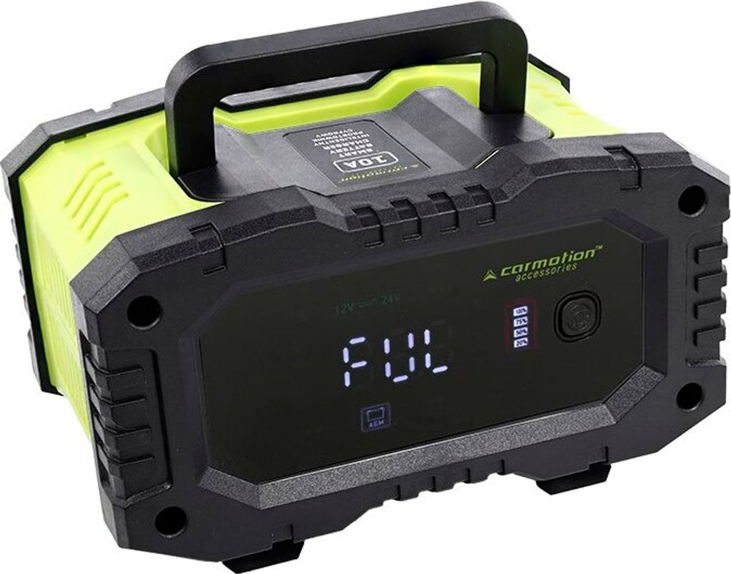 Intelligentes digitales Batterieladegerät 12V 10A 6 - 200 Ah, 24V 5A, 6 - 100 Ah