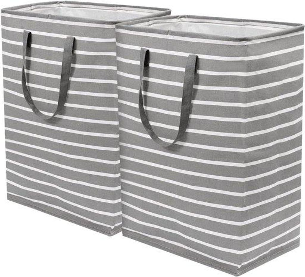 Opvouwbare Waschbecken 2 Stück 75 Liter - kleiner Waschbecken mit Deckel - 60 x 40 x 34 cm