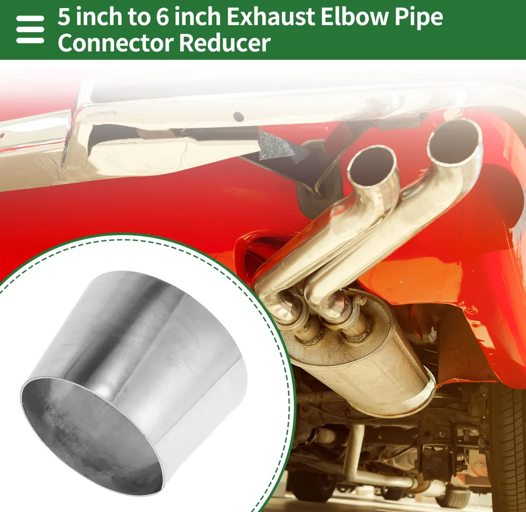 Raccord Réducteur Échappement Inox 304 avec Collier de Serrage Pro