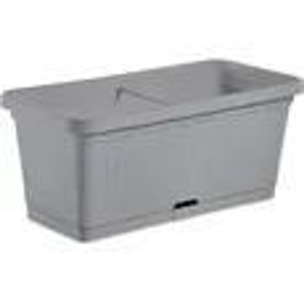 STEFANPLAST NATURAL Blumenkasten - 66 l - 80 x 40 x 34 cm (H) - Steingrau