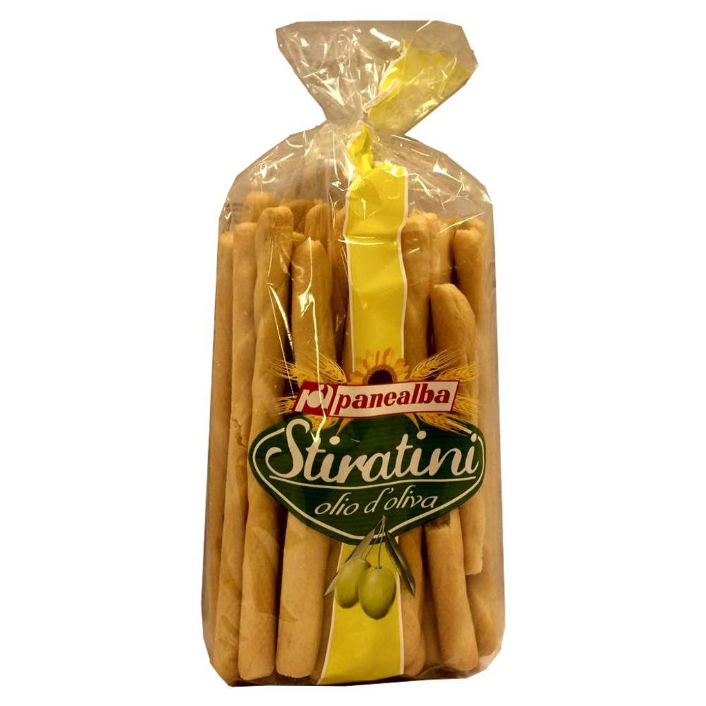 Panealba Stiratini olio d'oliva 250g Beutel (Brotstangen mit Olivenöl)
