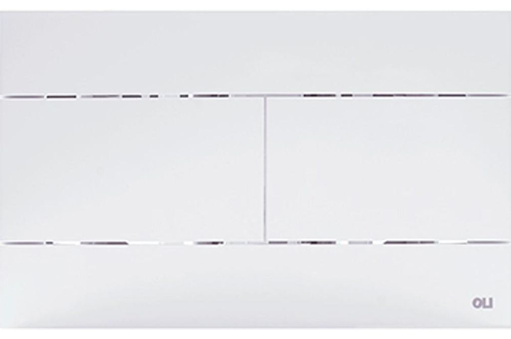 Wc-spülknopf Slim2 - 255 × 150 × 6,5 Mm - Weiß Matt - Produktbild 