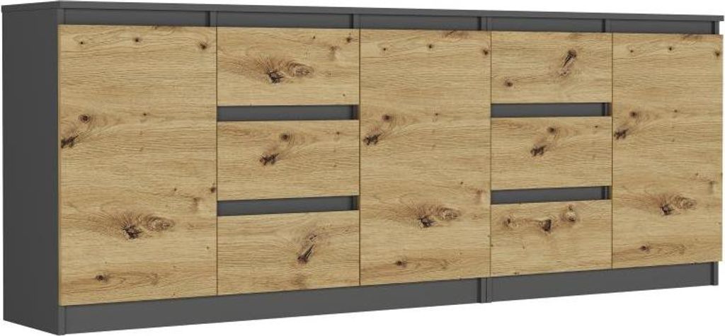Framire Komoda sada 2ks 200cm skříňka zásuvky R-200-S6 Obrázek produktu 