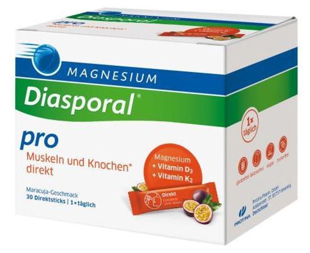 Magnésium-Diasporal Pro granulés directs pour les muscles Image du produit 