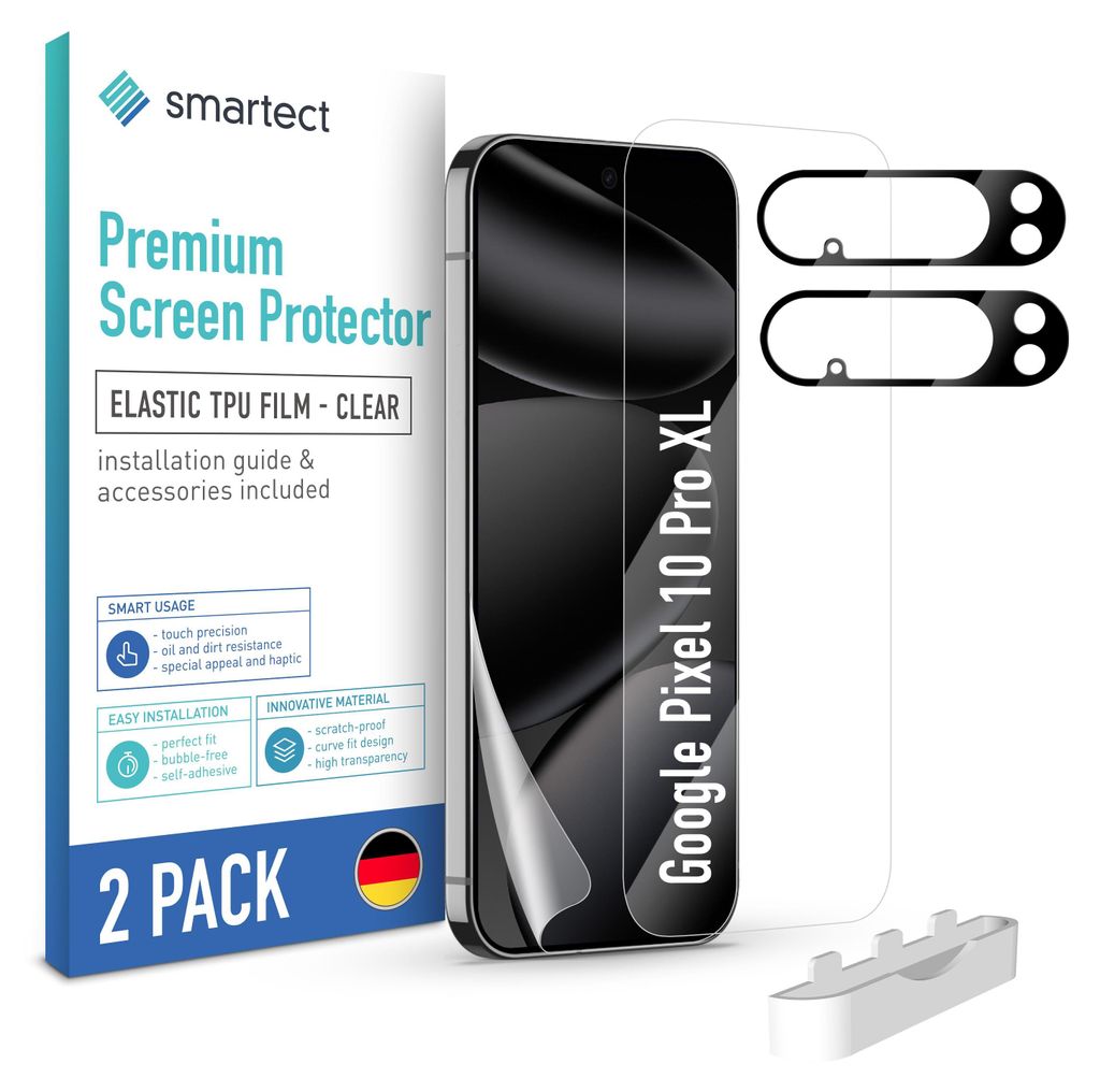 2x TPU Schutzfolie Klar für Google Pixel 10 Pro XL + 2x Produktbild 