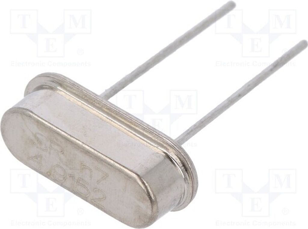 2x Resonator: Quarz THT 30ppm 20pF 6,9152MHz HC49-S 4.9152M-49S-SR Quarzresonato