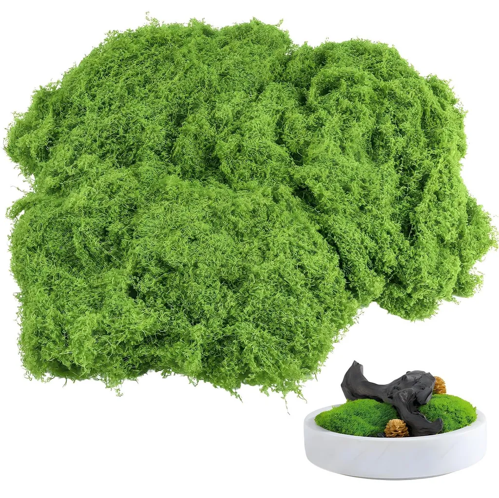 Mousse synthétique souple vert clair 200g pour décoration de mariage
