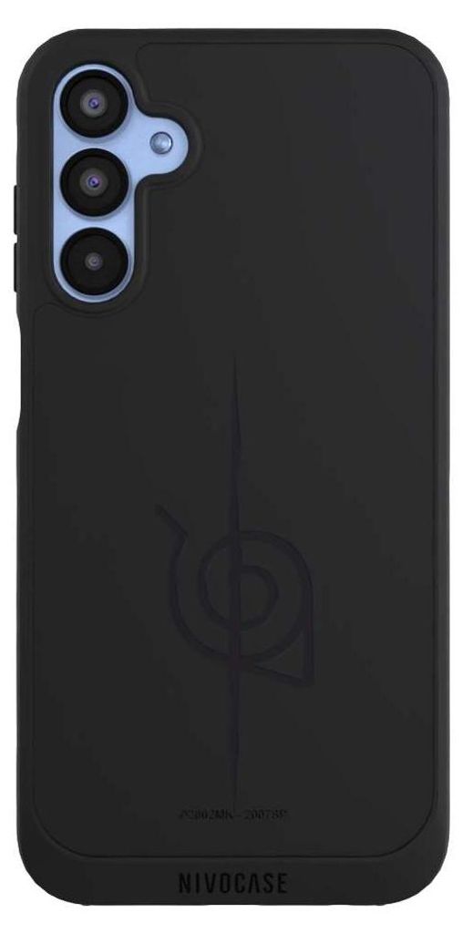NIVOCASE Handyhülle für Samsung Galaxy A15 5G Hülle NIVOpure Case Schwarz Naruto Shippuden Sasuke Konoha