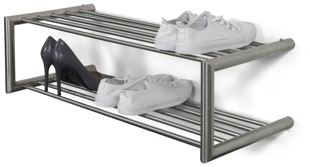 Spinder Design Soenz Schuhregal 80x33.5x23 - Edelstahl