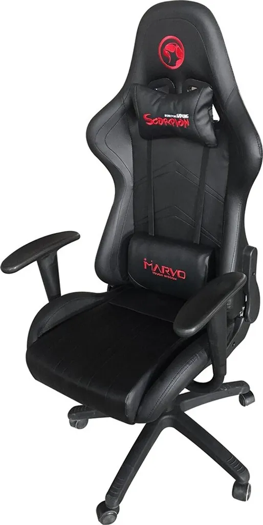 Chaise Gamer Marvo CH106 BK : finis les maux de dos avec le cadre en acier