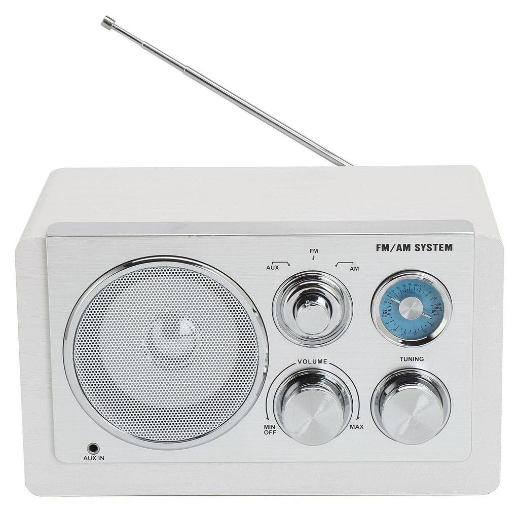 Denver TR-63W, Analogowy, AM, FM, 15 W, Biały, AC/Bateria Zdjęcie produktu 