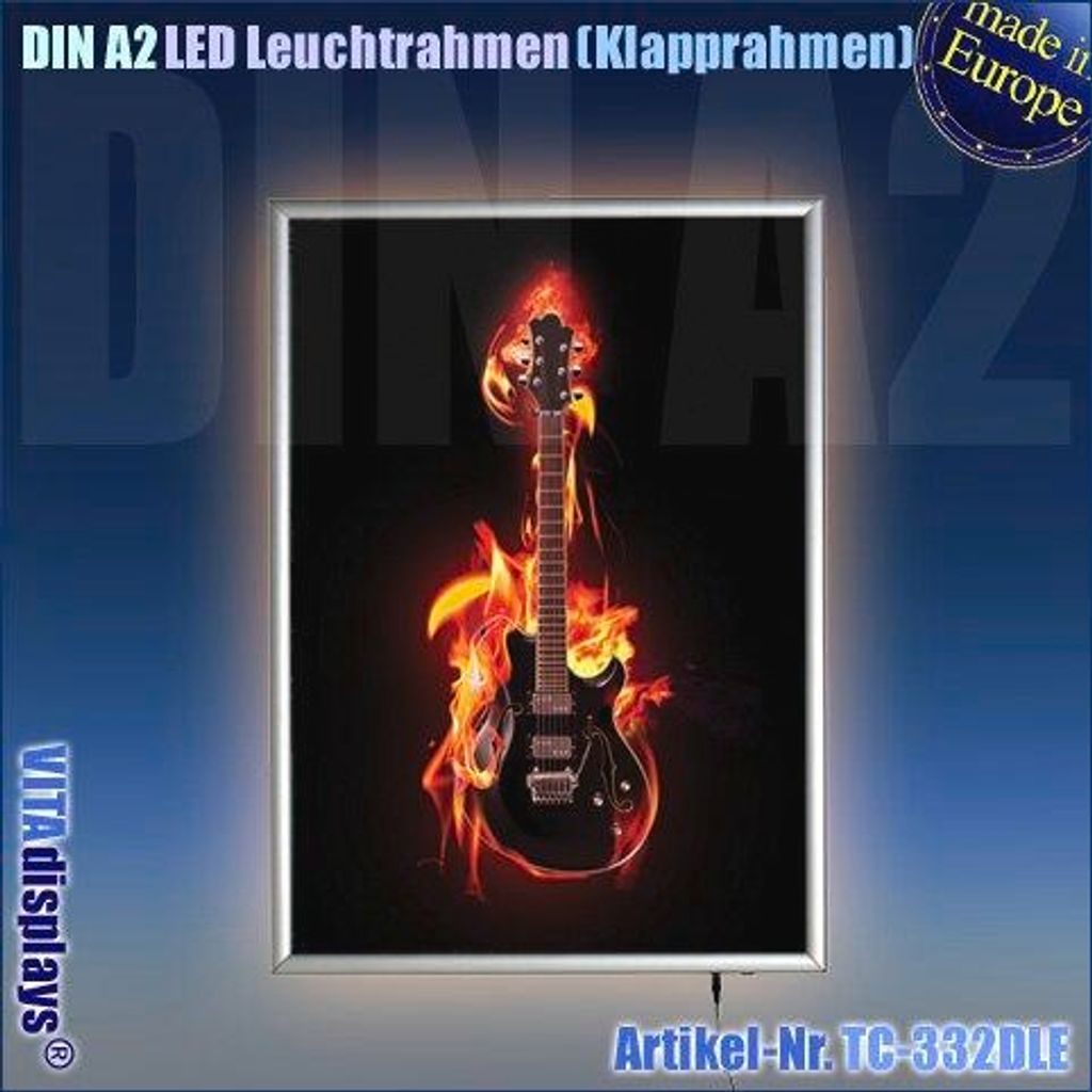 DIN A2 Wechselrahmen LED (25mm Profil)