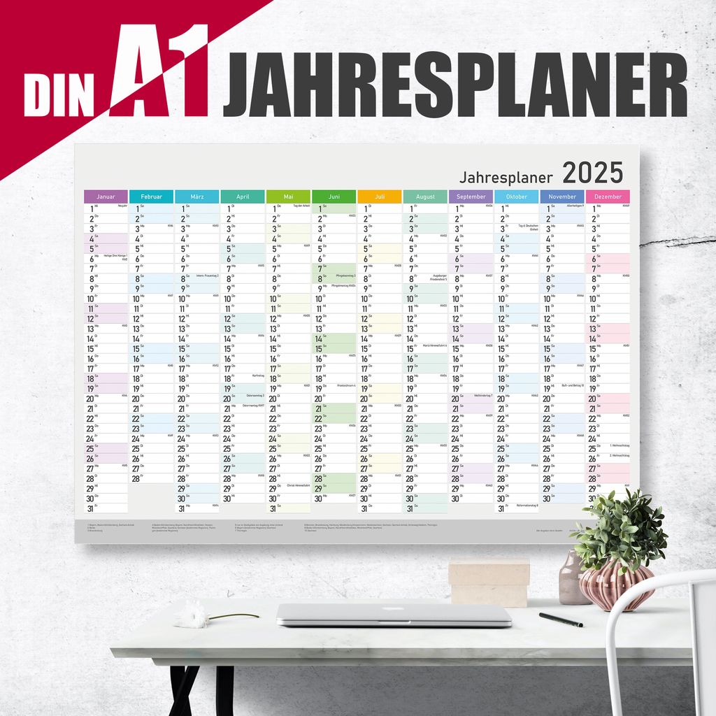 Wandkalender 2025 groß | XXL Jahresplaner 25, Produktbild 8