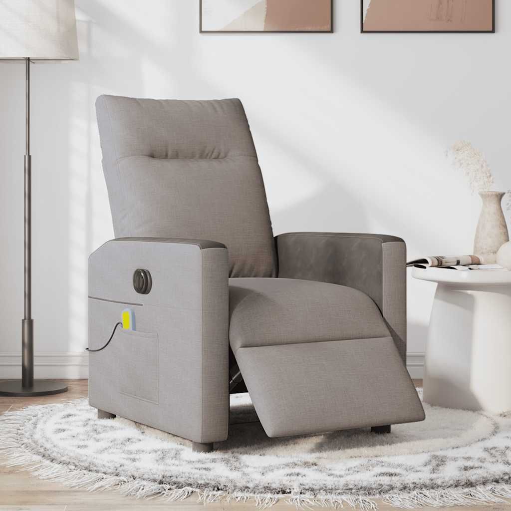 "2026 MODERNE"Massagesessel - TV-Sessel - Einzelsofa elegantes Design - Elektrisch Taupe Stoff - 69x86x100cm - Couchsessel NeuMöbel538752