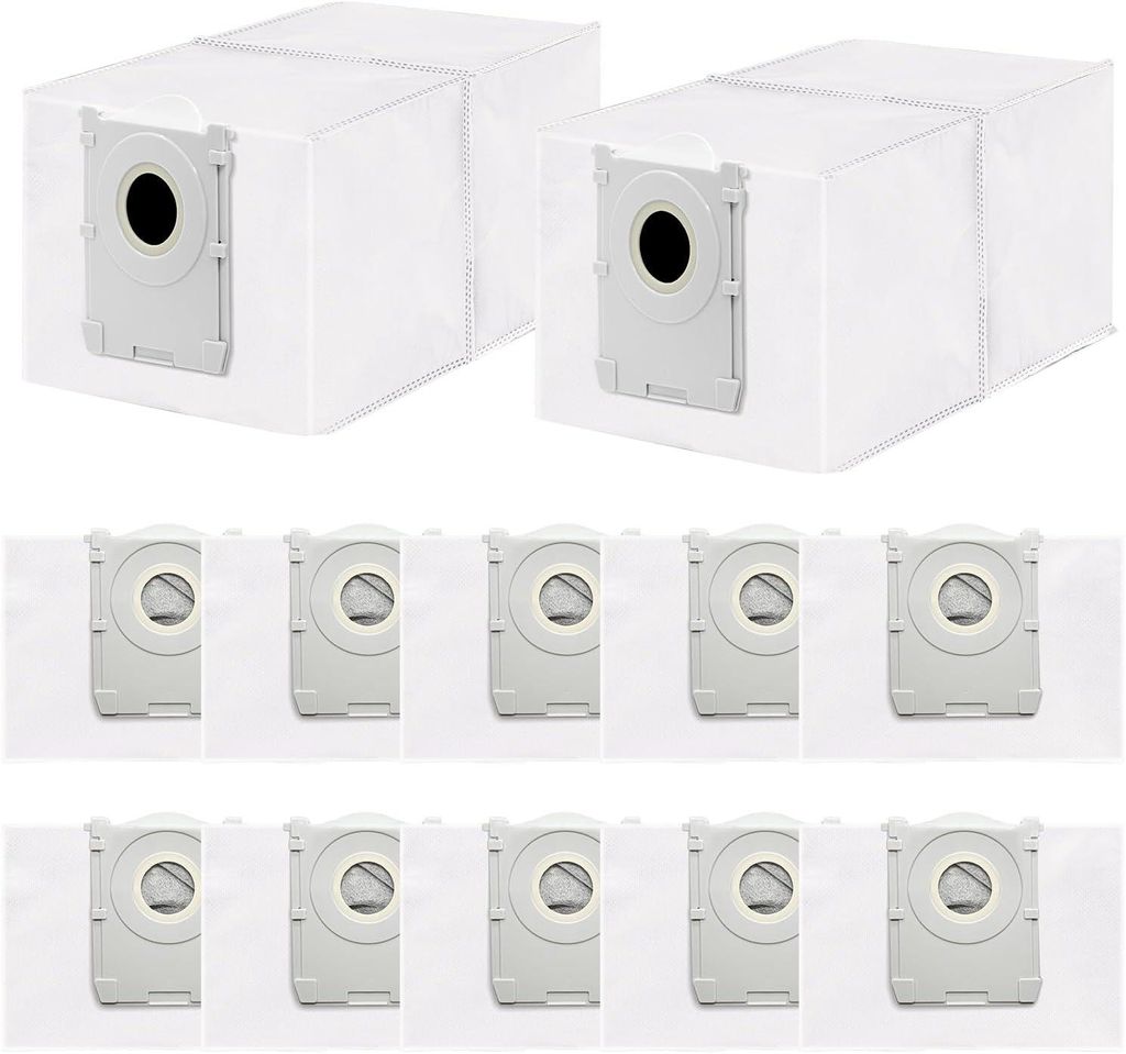 12 Stück Staubbeutel Kompatibel mit Ecovacs Deebot T50/T50 PRO/T50 MAX PRO/T30C/T30C PRO/T80/T80S/X8/X8 PRO/X9 PRO OMNI Roboter Staubsauger, 4 L G...