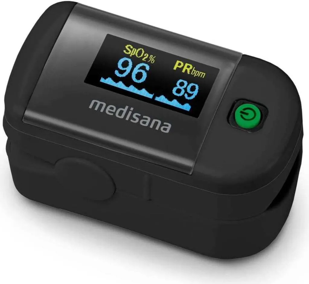 Oxymètre de pouls Medisana PM 100 Noir - Mesure SpO2 et Pouls Précise