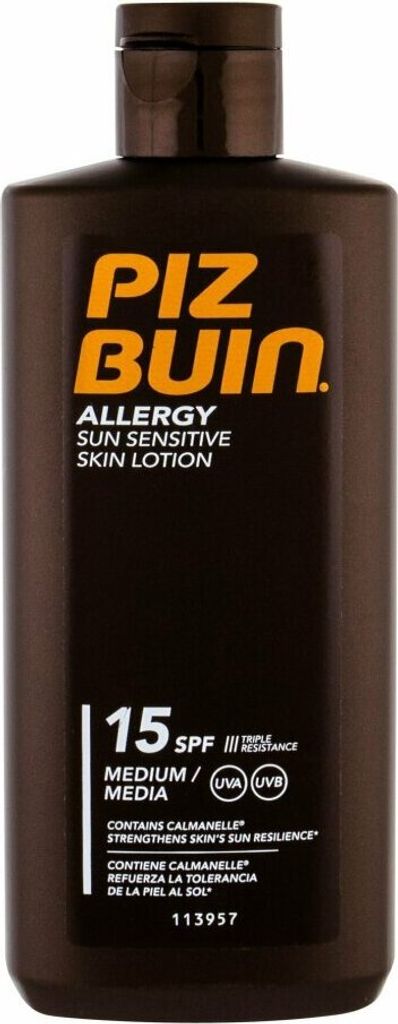 PIZ BUIN - ALLERGY Sun Sensitive Skin Lotion SPF 15 - Zdjęcie produktu 