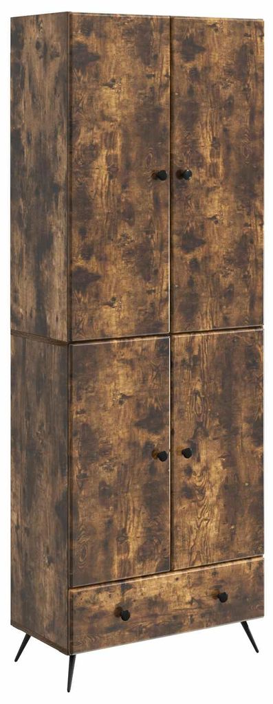 Schrankset 2 pcs Geräucherte Eiche Holzwerkstoff