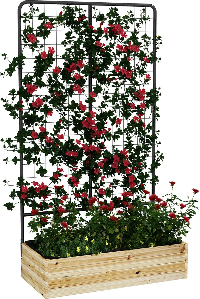 Potager vertical bois 80x38cm pour gagner de la place dans votre jardin