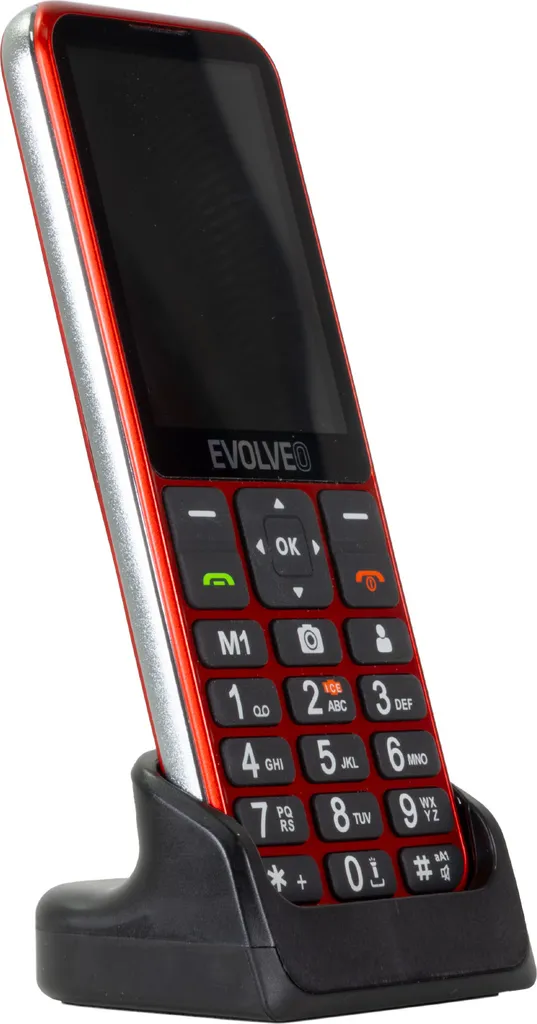 Téléphone SOS 4G EVOLVEO EasyPhone LT avec Localisation GPS Rouge - 3
