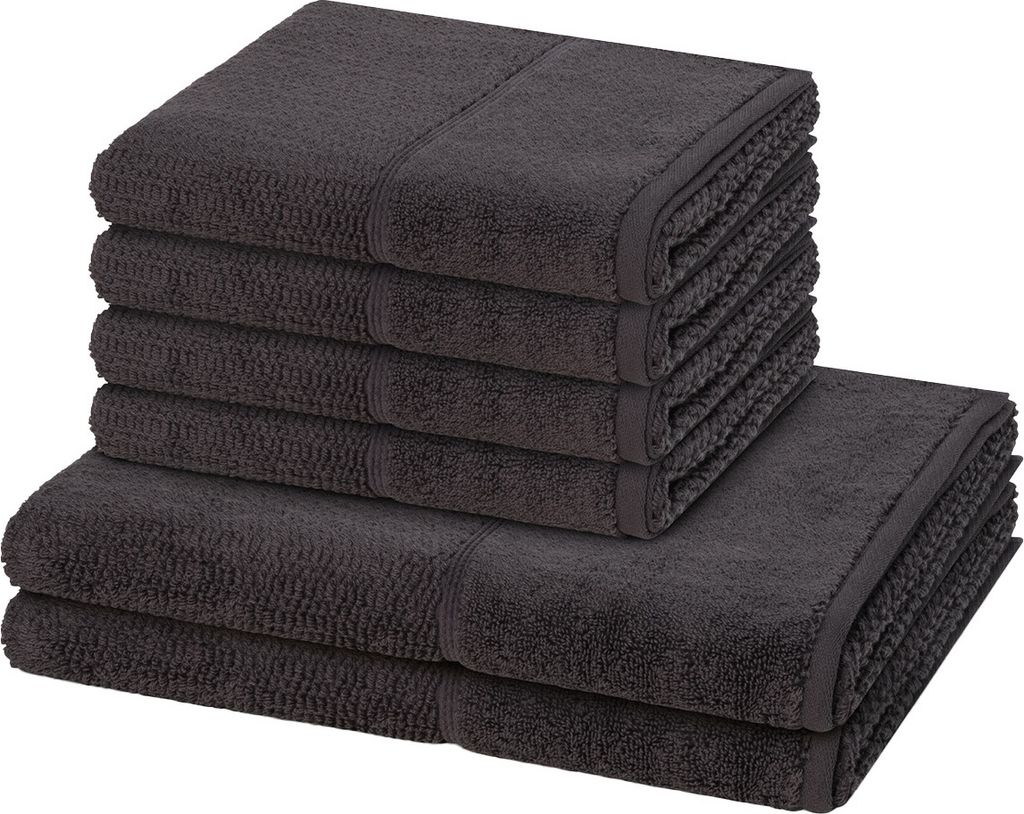Möve for frottana Pearl 4 X Handtuch 2 X Duschtuch im Set Moderner Mix aus Walk- und Zwirnfrottier, Hohe Flauschigkeit und sanfter Massageeffekt, ...