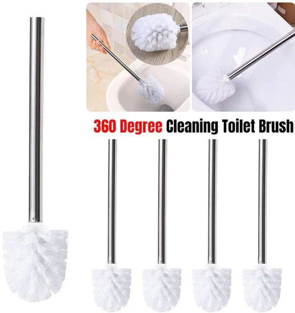 Brosse de toilettes blanche idéale pour l'hygiène de votre salle d'eau