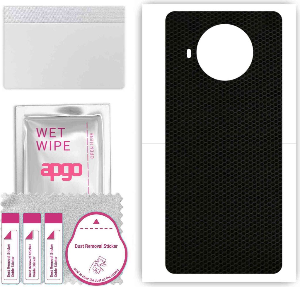 apgo Rückseite Schutzfolie, Skin, kompatibel mit Xiaomi Mi 10i 5G, Hinten Displayschutzfolie aus Vinylfolie, kratzfest, einfache Montage - Matrix
