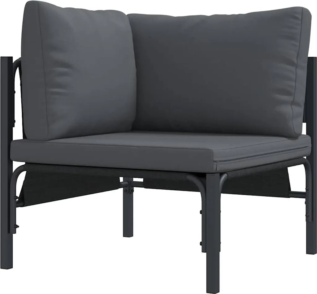 Occasione vidaXL Mobili Giardino Acciaio e Cuscino Antracite
