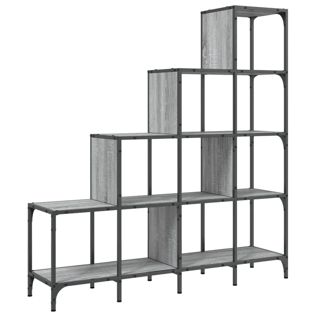 Libreria SYFAX™ per Tutta la Famiglia | Grigio Sonoma 122x30x132cm