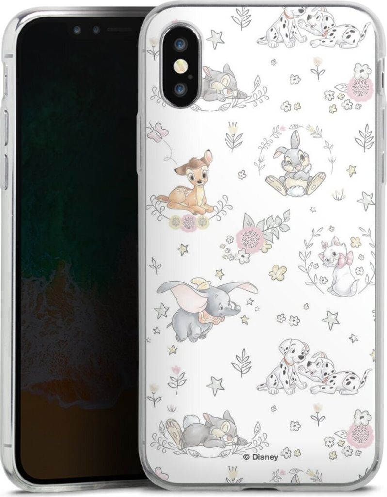 DeinDesign Slim Hülle für Apple iPhone X Silikon Case Ultra Dünn Handyhülle Bambi Disney Dumbo