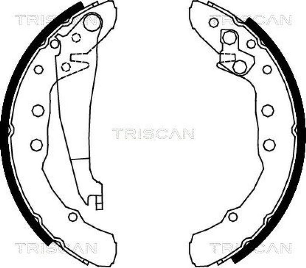 TRISCAN Bremsbackensatz Hinten 8100 29530