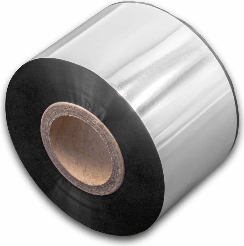 vhbw Thermotransfer-Band kompatibel mit TSC TTP-344M Pro, TTP-344M Plus Drucker Etikettendrucker, Wischfest, 40 mm x 300 m, Wachs Harz Schwarz