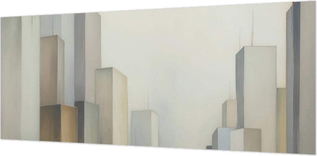 Wandtapete - Dekorative Tapete für Wohnzimmer- Tapetenfolie für Wanddekoration - 208x146 cm - Wolkenkratzer der Stadt
