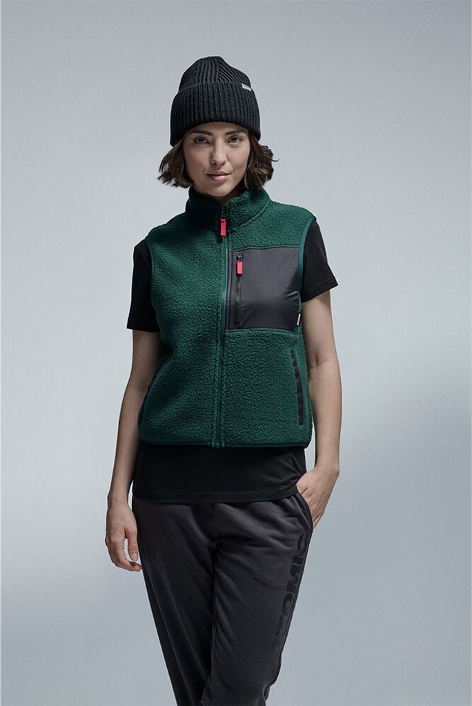 Atomic Fleece Weste Grün S Frau Grün S