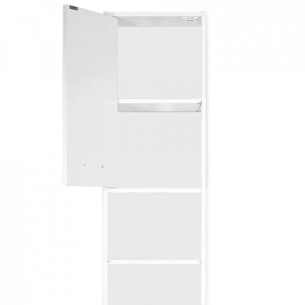 Mobiletto Bagno Alto CASARIA 180x30x30 | Arredo Bagno Salvaspazio Bianco - 13
