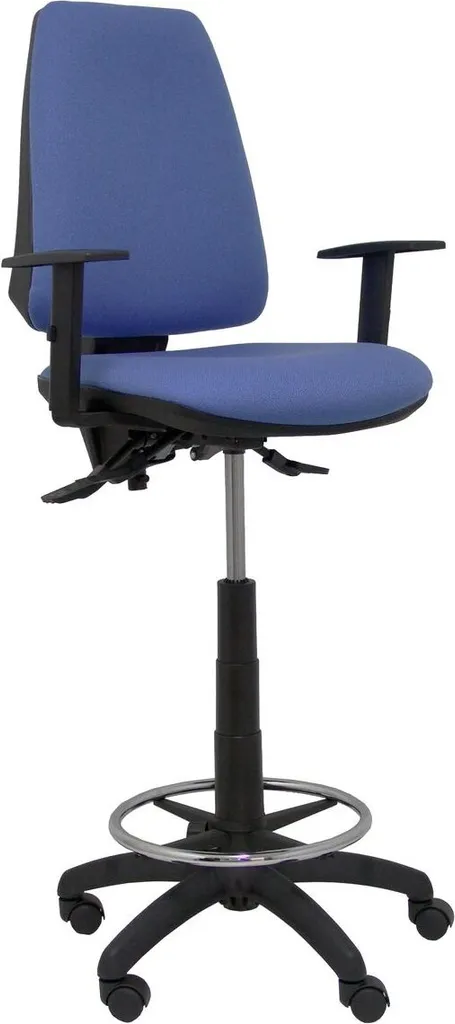 Tabouret de Travail Elche S Bali Bleu Clair avec Accoudoirs Réglables