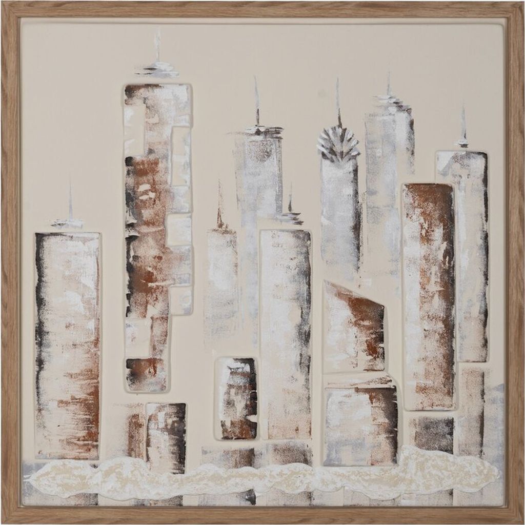 Bild Braun Beige 93 x 3 x 93 cm