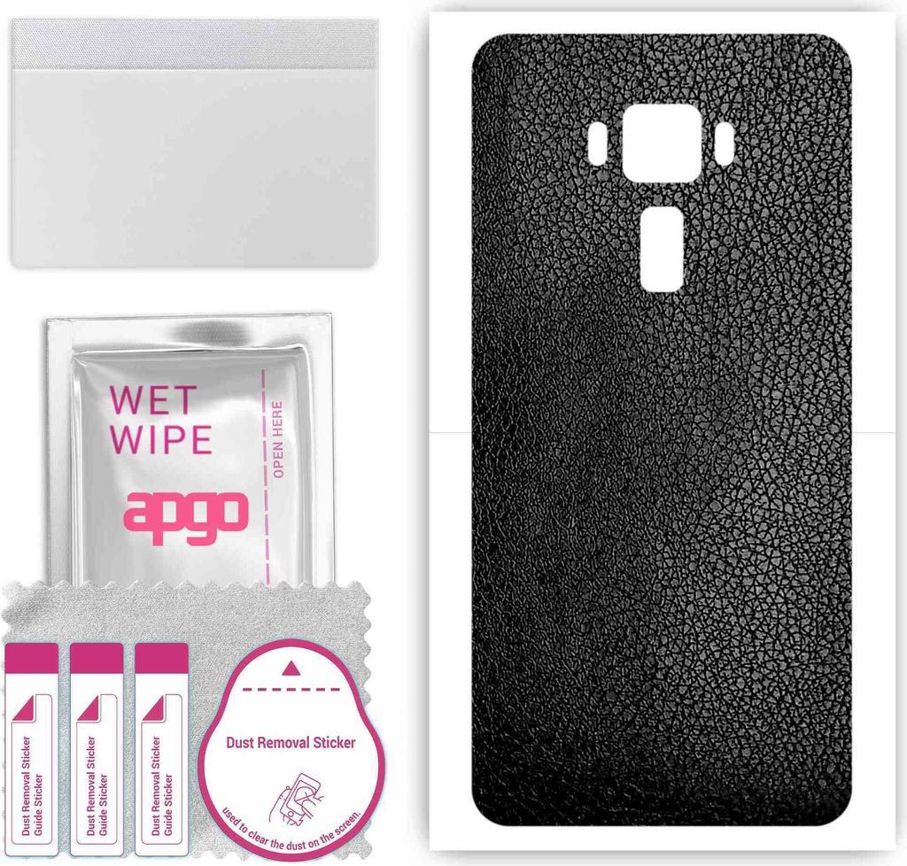 apgo Rückseite Schutzfolie, Skin, kompatibel mit Asus Zenfone 3 ZE552KL, Hinten Displayschutzfolie aus Vinylfolie, kratzfest, einfache Montage - S...
