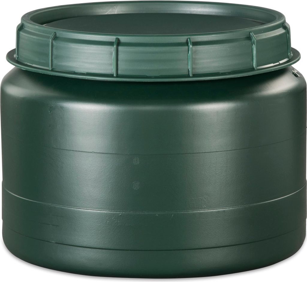 FIXKRAFT Futtertonne 60L Blau - Lebensmittelecht Mit Deckel & Spannring, 34cm Öffnung