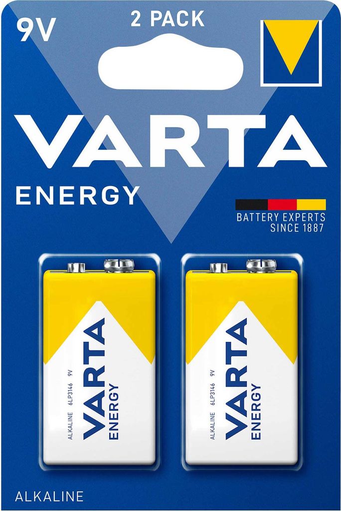 Varta Energy - Batterie 2 x - Alkalisch - Batterie - 9V-Block