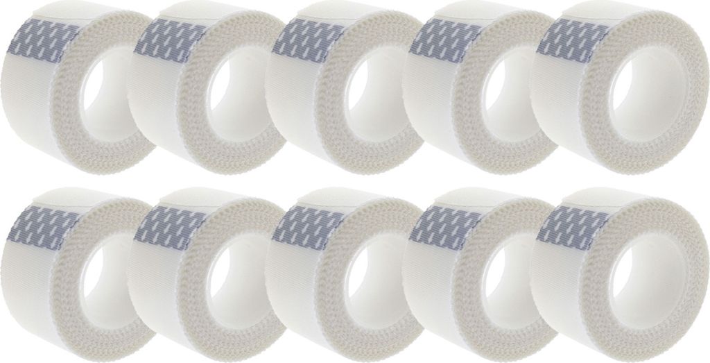 Vielseitiges Rollenpflaster 25mm x 9140mm weiß – 10er Pack für sicheren Halt von Wundauflagen
