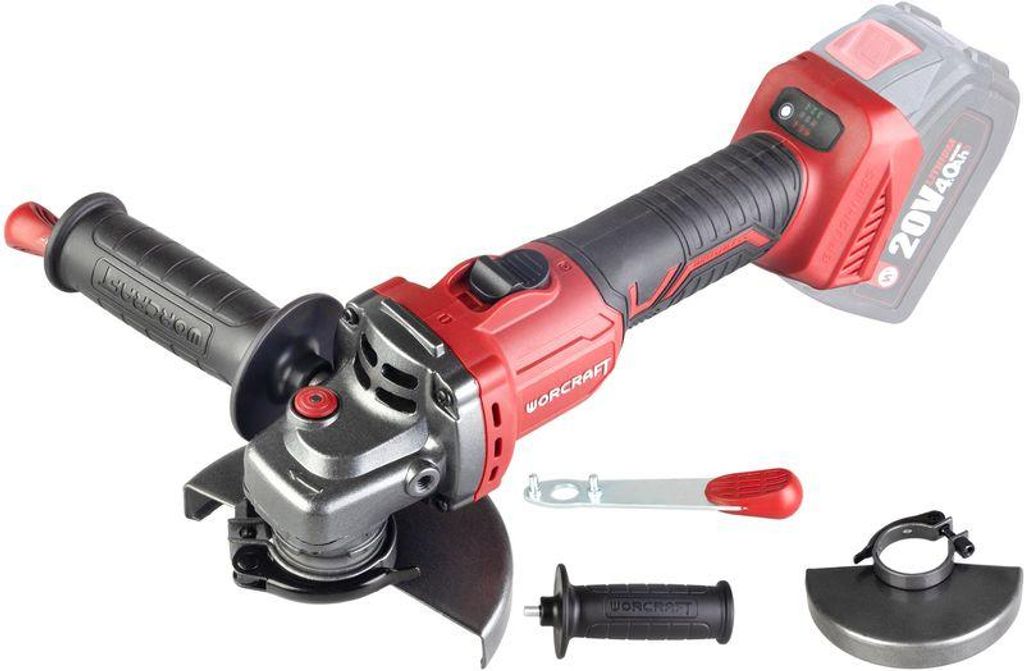 Akumulatorowa szlifierka kątowa 125 mm, 20 V Worcraft Zdjęcie produktu 