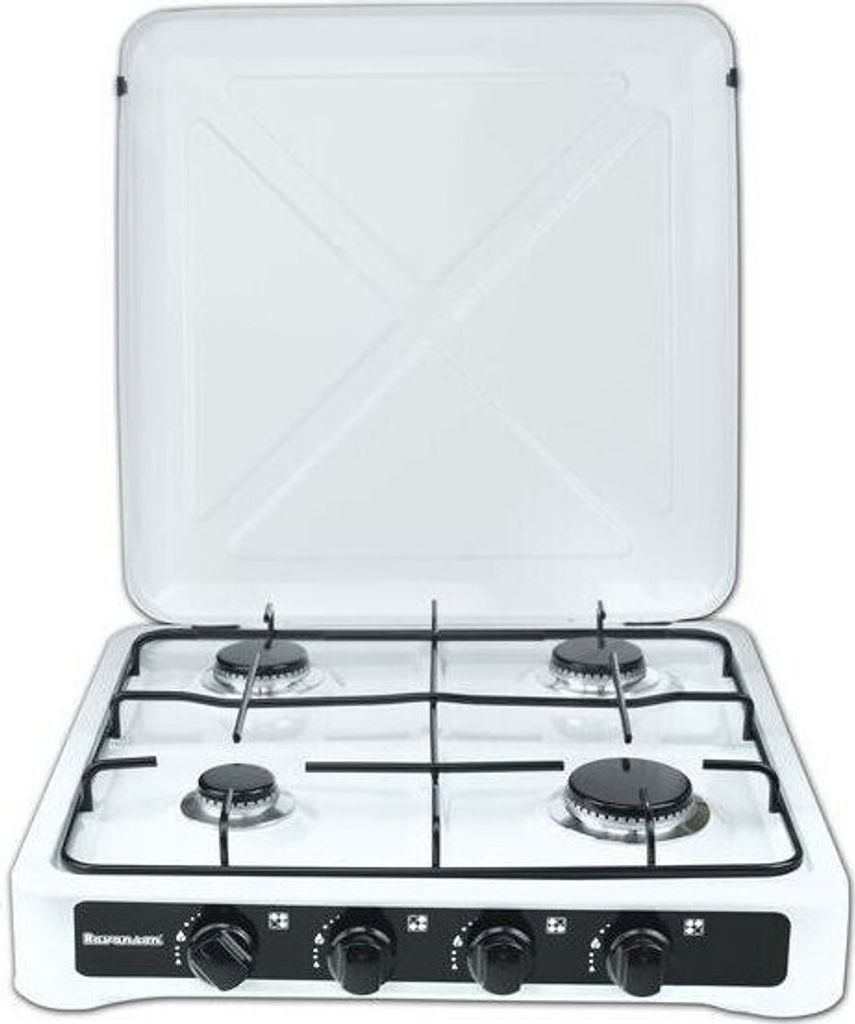 Ravanson K-04T, Černá, Bílá, Pracovní deska, Plynový, 4 Obrázek produktu 