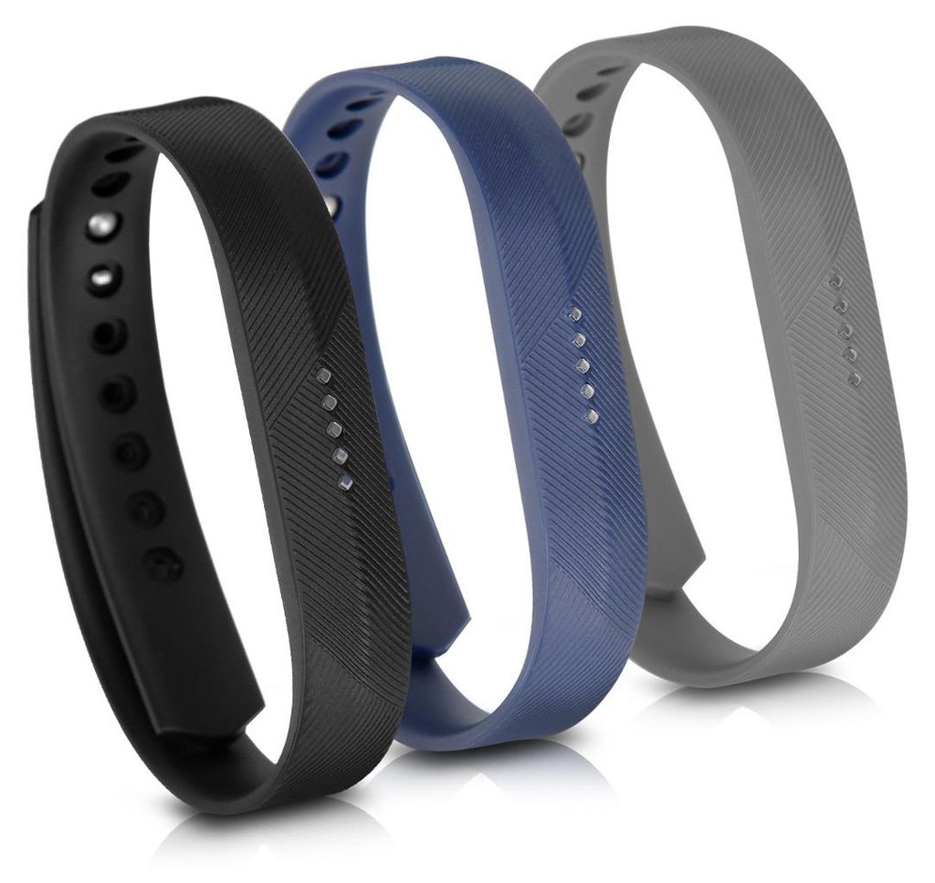 kwmobile 3x Sportarmband kompatibel mit Fitbit Flex 2 - TPU Produktbild 